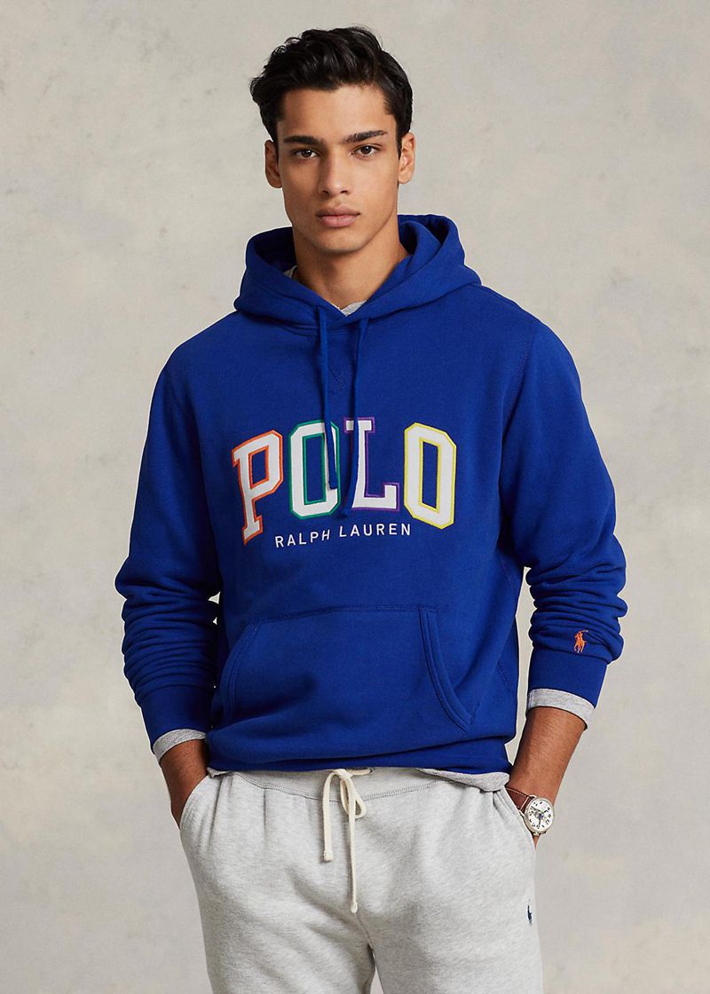 Sudadera Con Capucha Polo Ralph Lauren Hombre The Rl De Lana Logo Chile Azules TNUVB-5109